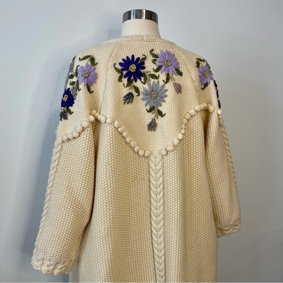 Line Markvardsen Vintage Embroidered Cardigan Sweater - Picture 9 of 13